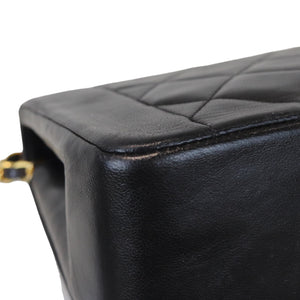 Medium Diana Lambskin Black GHW
