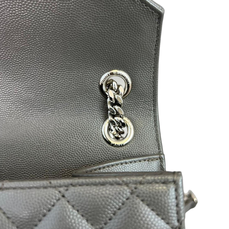 Medium Envelope Flap Leather Grey RHW