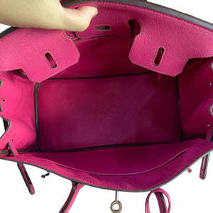 Birkin 25 Fuschia Chevre PHW