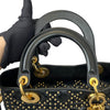Studded Supple Lady Dior Medium Black GHW