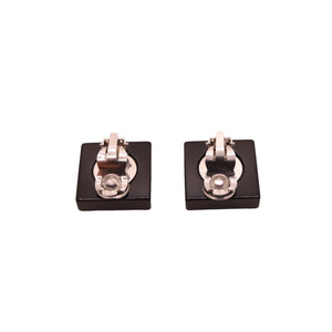 CC Clip-on Vintage Earrings Square