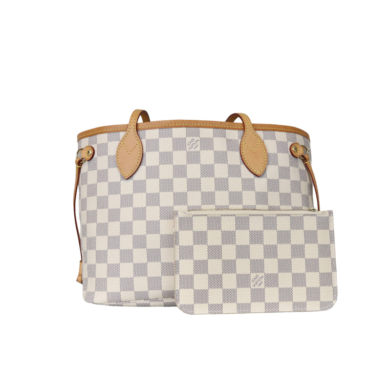 LOUIS VUITTON Damier Azur Cosmetic Pouch PM - GHW