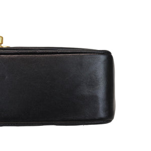 Medium Diana Lambskin Black GHW