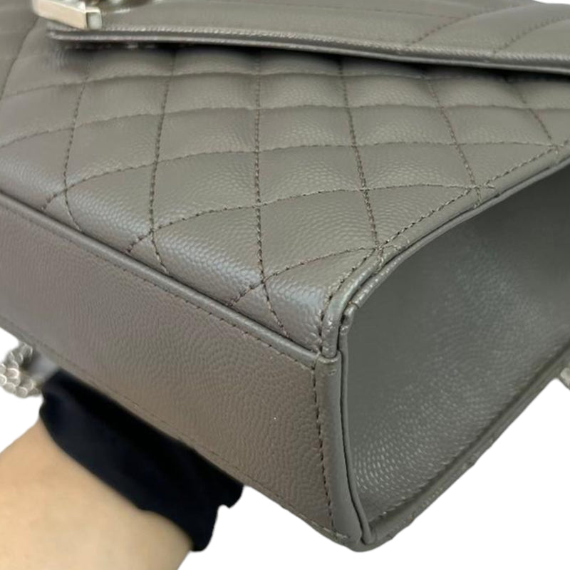 Medium Envelope Flap Leather Grey RHW