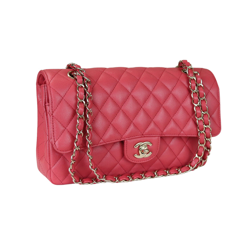 Chanel Small Classic Double Flap Bag Black Lambskin Rose Gold Hardware