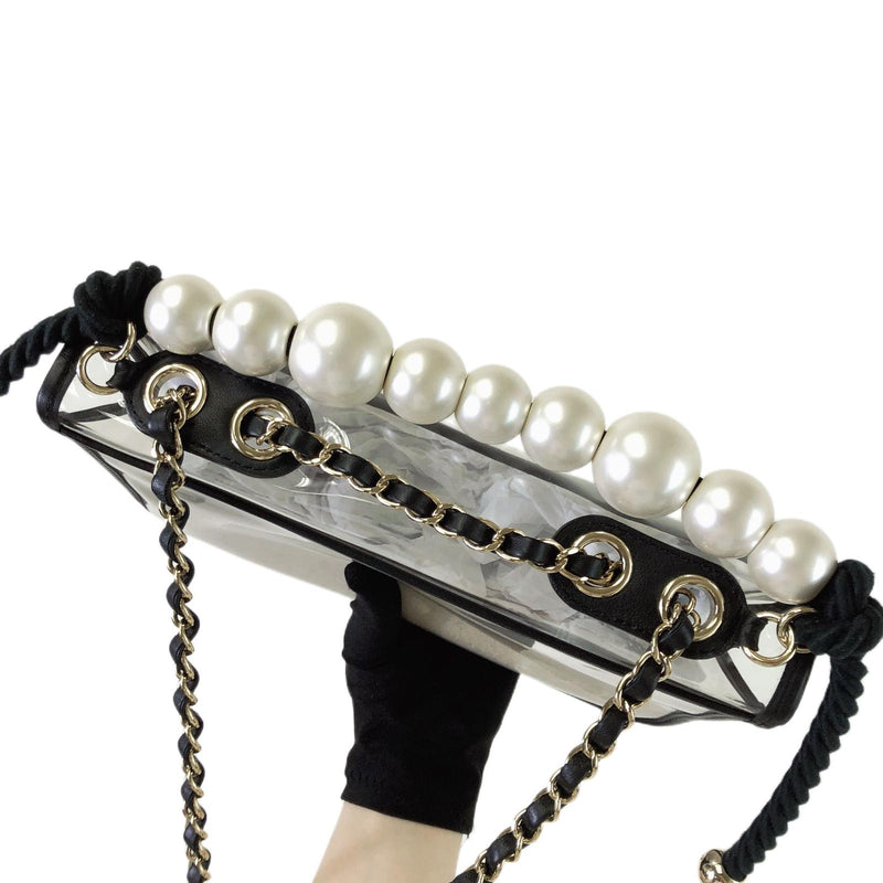 Coco "Sand by the Sea" Runway Pearl Handle Black PVC