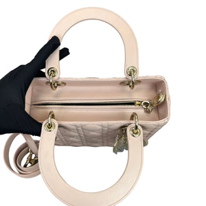 Lady Dior Medium Lambskin Light Pink GHW
