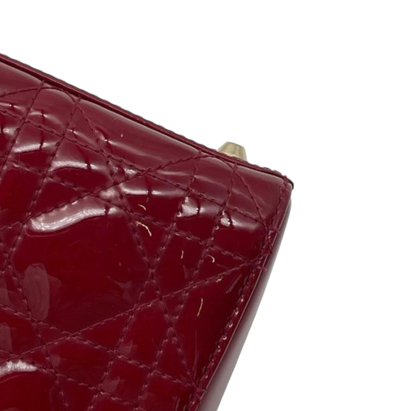 Mini Lady Dior Patent Red GHW