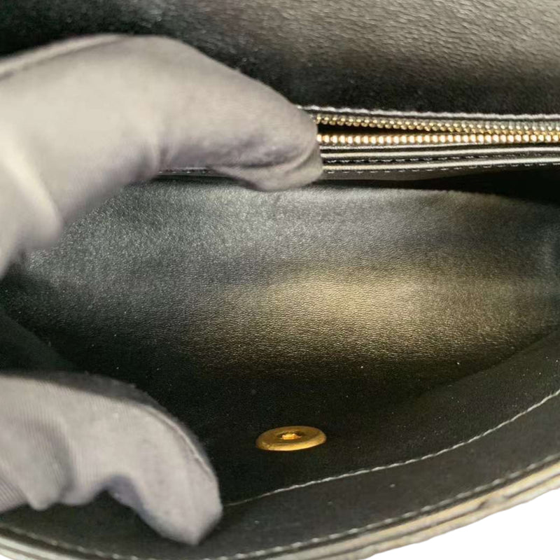 Python Coco Handle Small Flap Black GHW
