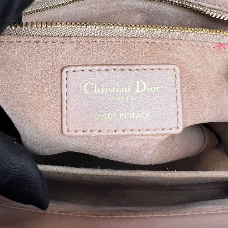 Lady Dior Lambskin Medium Beige GHW