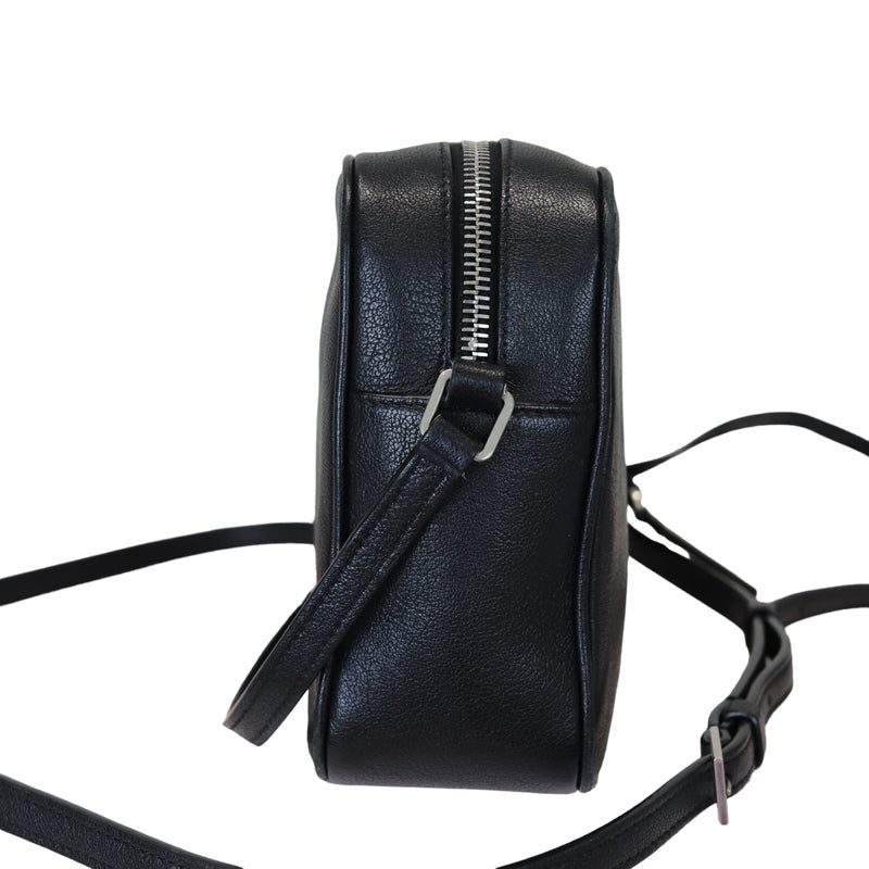 Lou Camera Bag Leather Black SHW