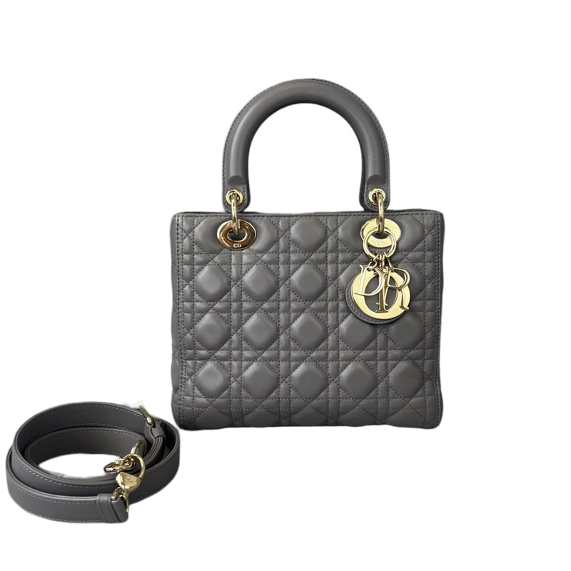 Lady Dior Medium Grey GHW