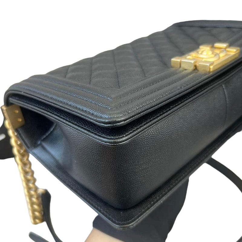 Boy Old Medium Caviar Black GHW