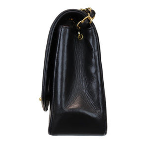 Medium Diana Lambskin Black GHW
