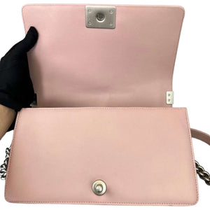 Boy Lambskin Old Medium Pink SHW