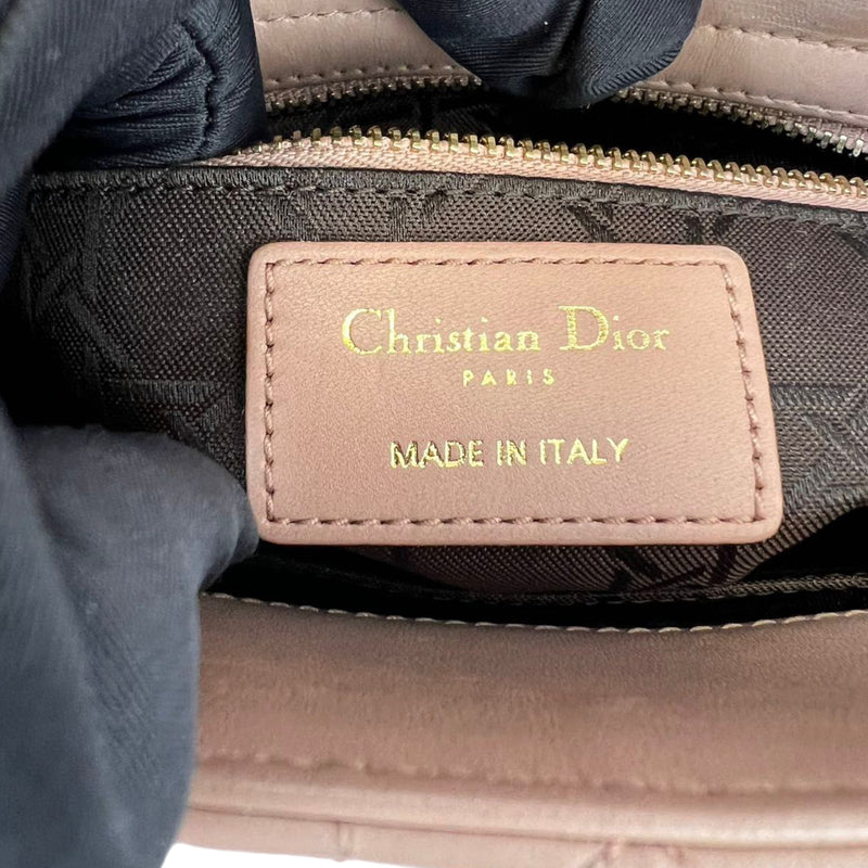 Small ABC Dior Lambskin Beige GHW