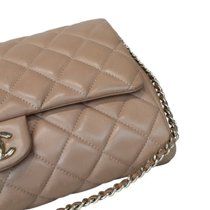 Timeless Clutch in Lambskin Leather Caramel LGHW