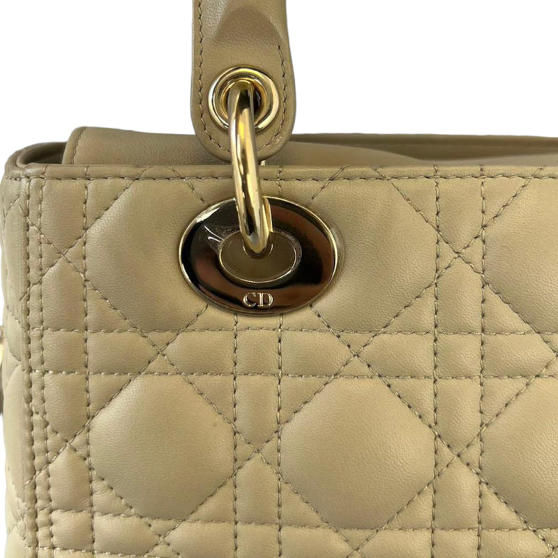 Lady Dior Medium Beige GHW