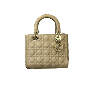 Lady Dior Medium Beige GHW