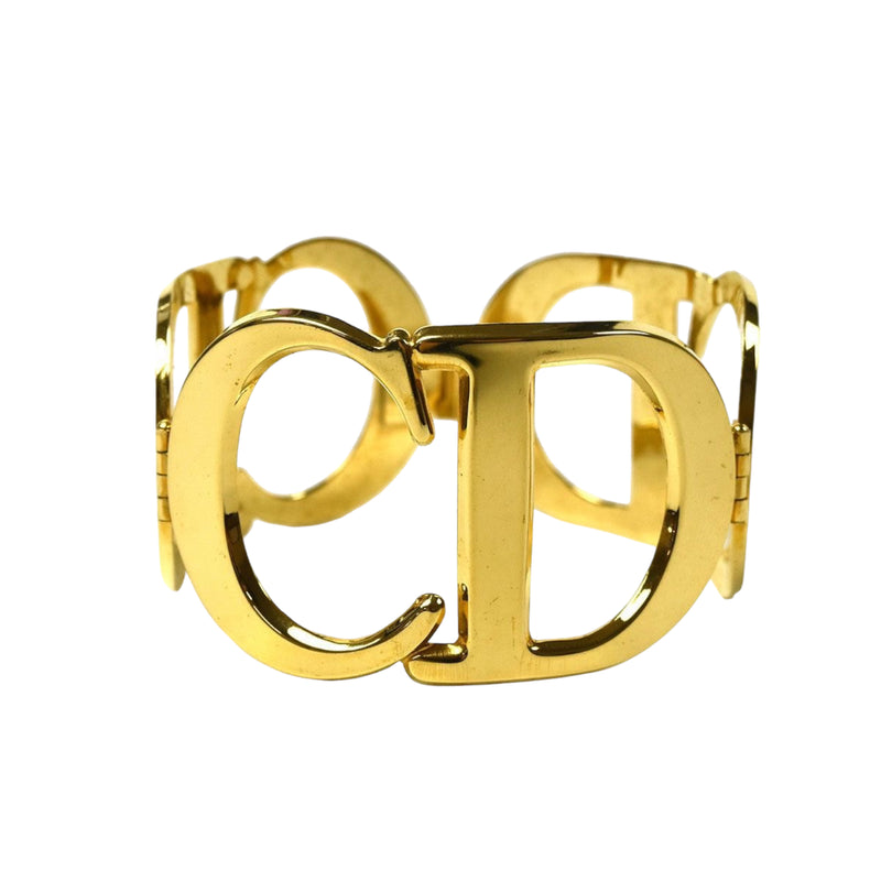 Vintage CD Logo Initial Cuff Gold