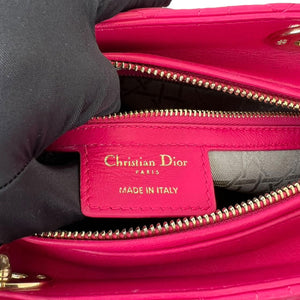 Lady Dior Lambskin Medium Pink GHW