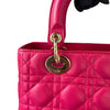 Lady Dior Lambskin Medium Pink GHW