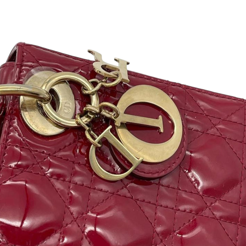 Mini Lady Dior Patent Red GHW