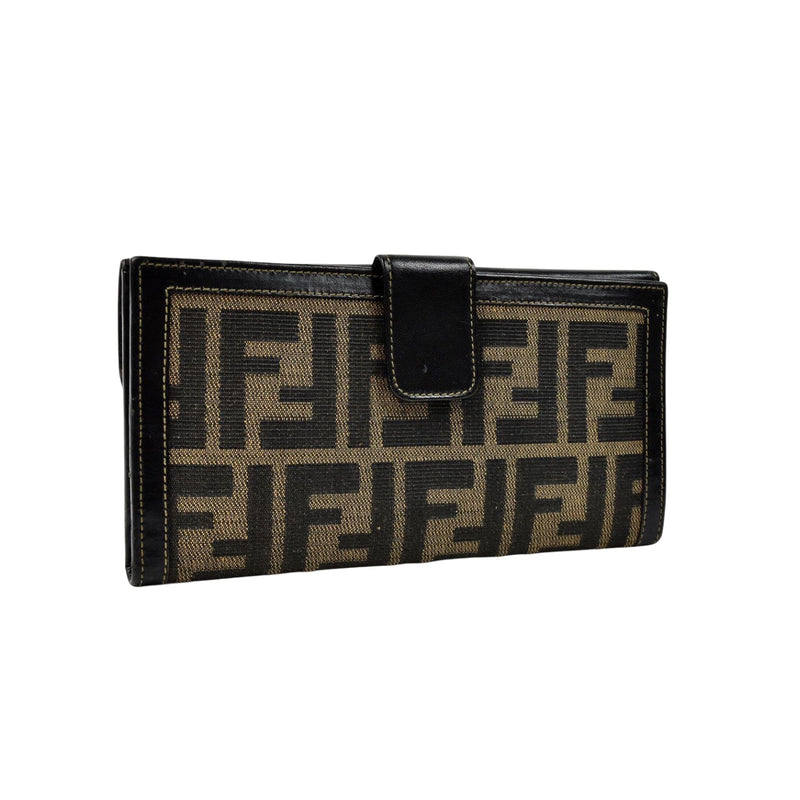 Monogram Zucca Long Flap Wallet Brown