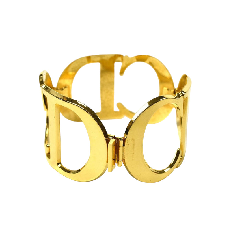 Vintage CD Logo Initial Cuff Gold