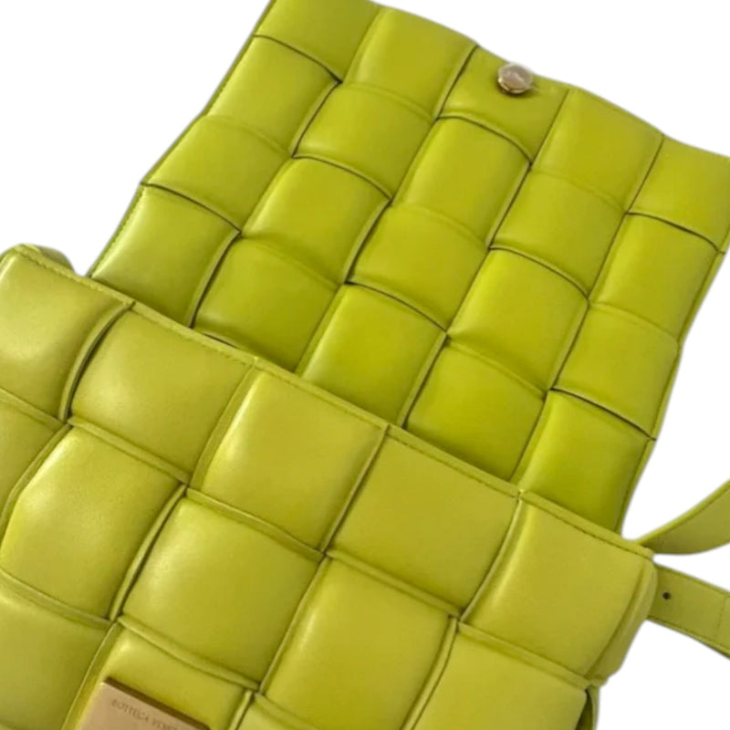 Padded Cassette Nappa Maxi Intreccio Kiwi GHW