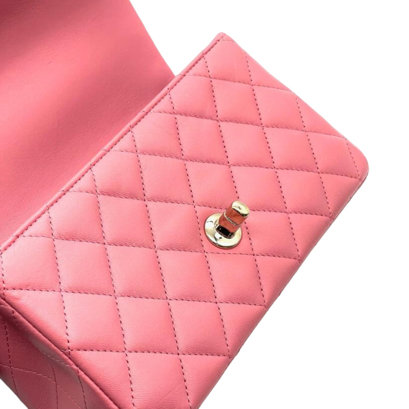 CHANEL Lambskin Quilted Small Trendy CC Flap Dual Handle Bag Light Pink  1238210