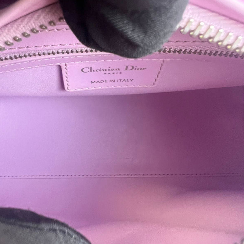 Lady Dior Pockets Medium Lambskin Light Pink GHW