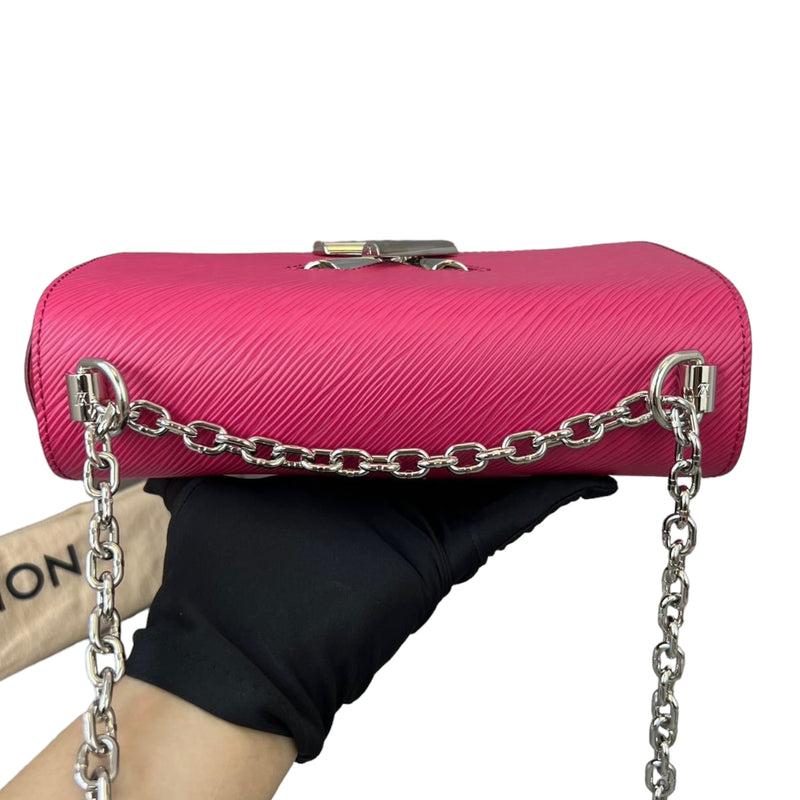 Twist Lock Epi Leather MM Pink GHW