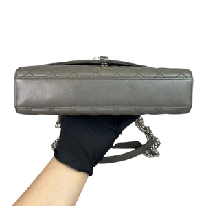 Medium Envelope Flap Leather Grey RHW