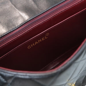 Medium Diana Lambskin Black GHW