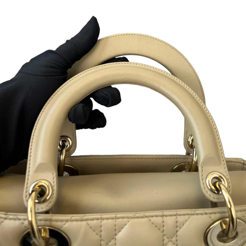 Lady Dior Medium Beige GHW