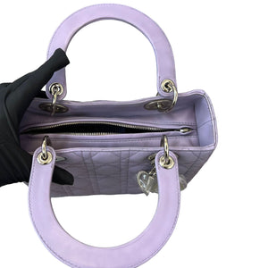 Lady Dior Medium Lambskin Purple SHW