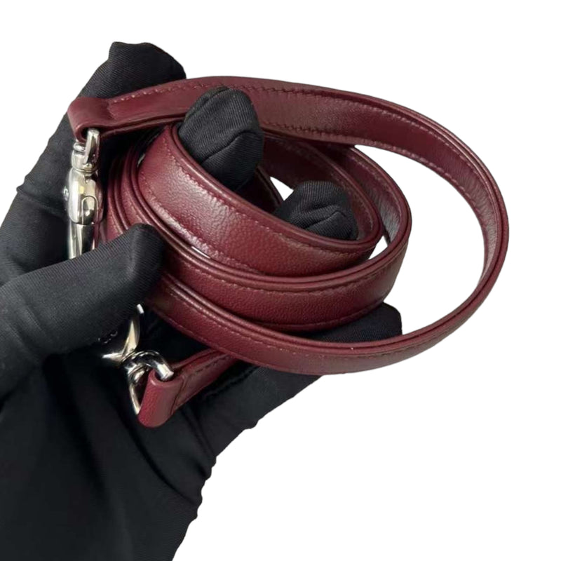 Medium Tri-Color Lady Dior Pink Grey Burgundy SHW