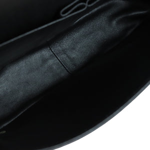 Double Flap Jumbo Quilted Patent Black SHW