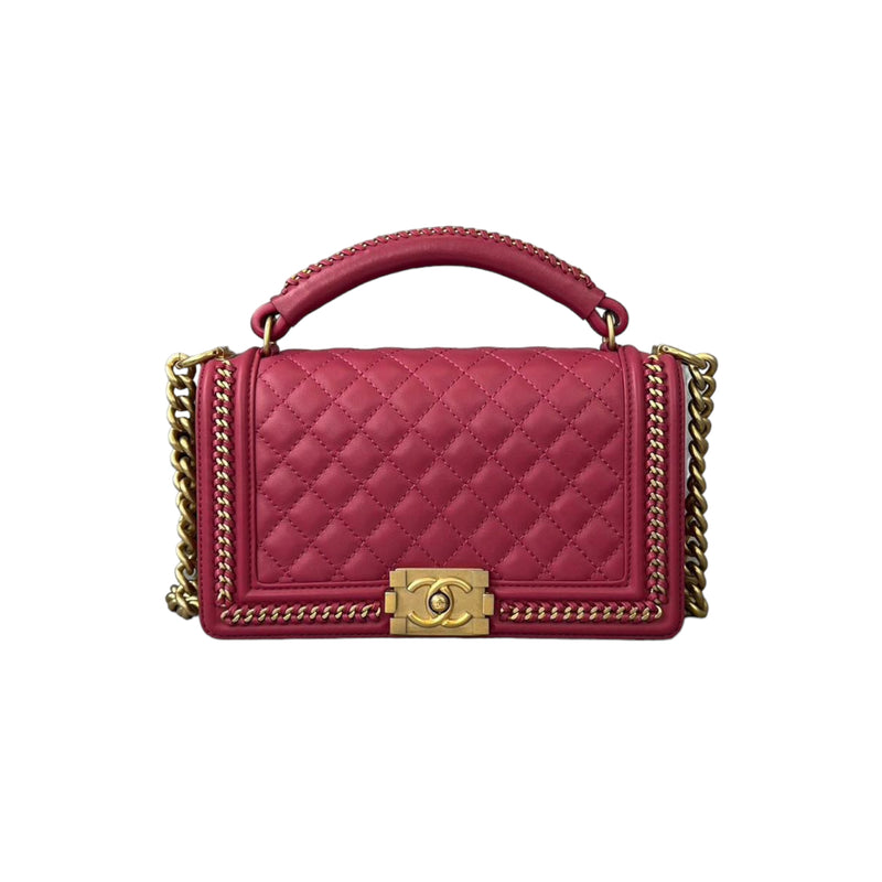 Chanel boy bag with handle online