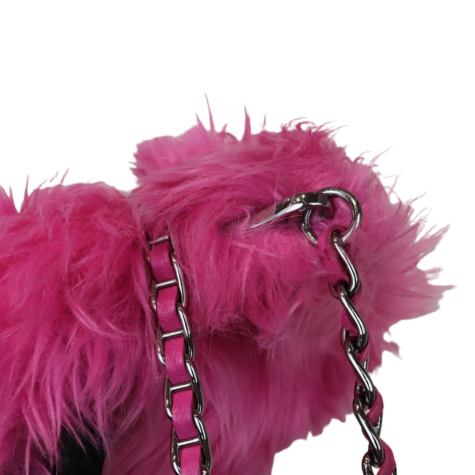 Prada Faux Fur Crossbody Pink SHW – Bag Religion