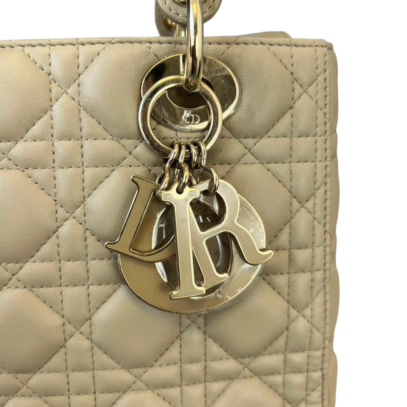Lady Dior Medium Beige GHW