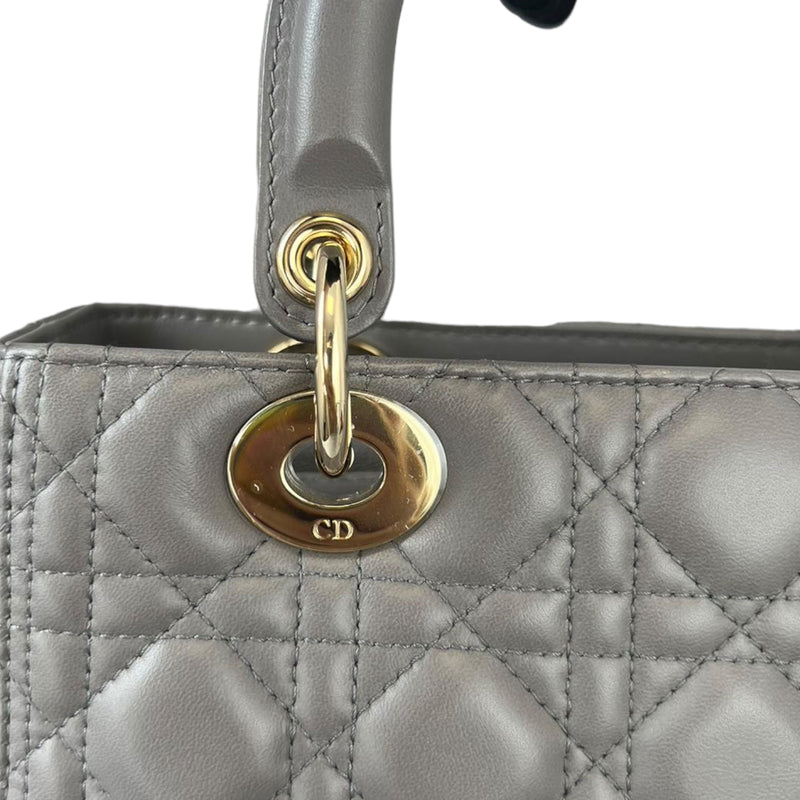 Lady Dior Medium Grey GHW