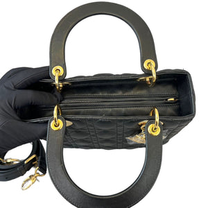 Lady Dior Lambskin Medium Black GHW