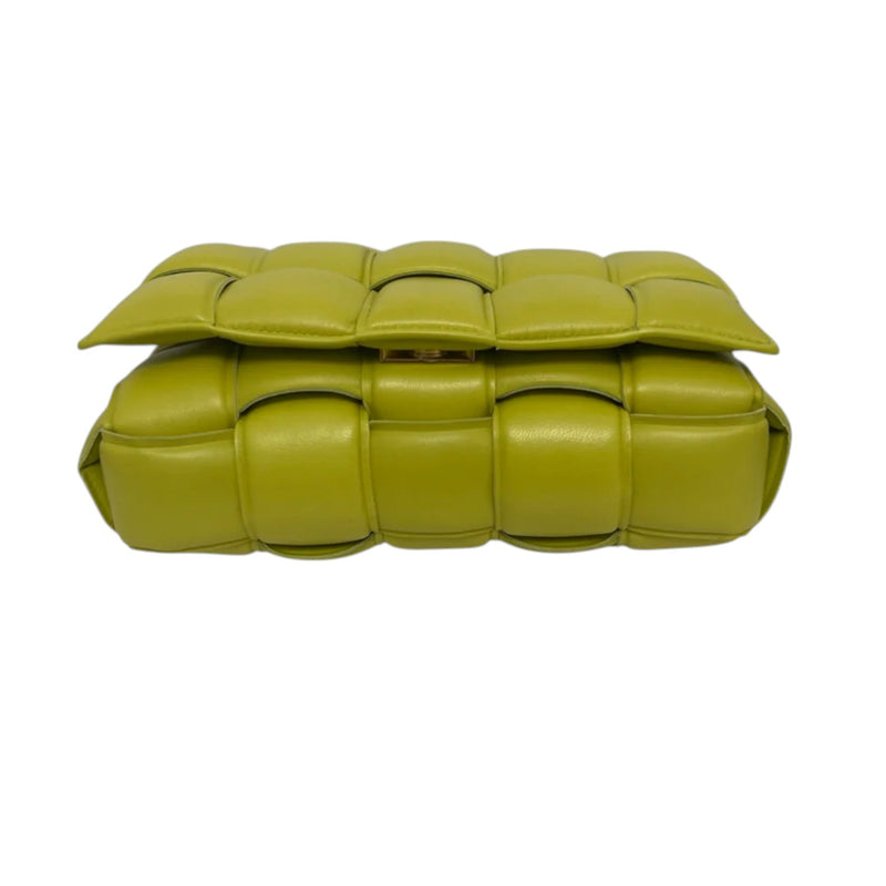 Padded Cassette Nappa Maxi Intreccio Kiwi GHW