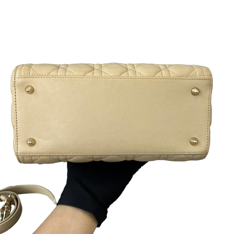 Lady Dior Medium Beige GHW