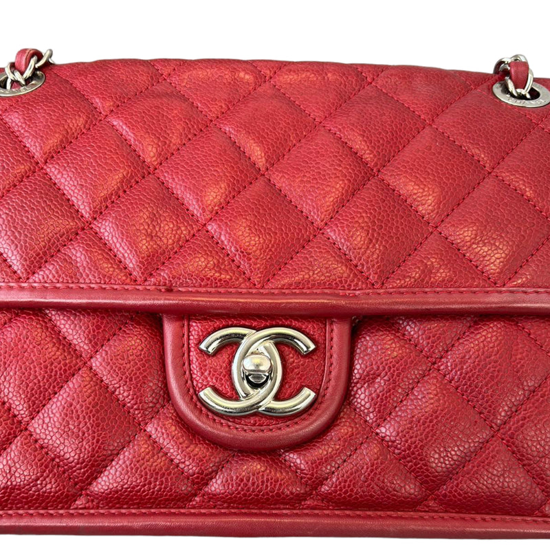 French Riviera Flap Caviar Red SHW