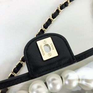 Coco "Sand by the Sea" Runway Pearl Handle Black PVC
