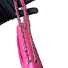 Classic Flap Medium Patent Quilted Pink SHW