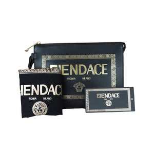Fendi x Versace Fendace Clutch Black GHW